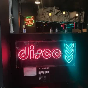 disco bar neon sign