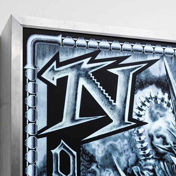 Distressed steel LED lightbox