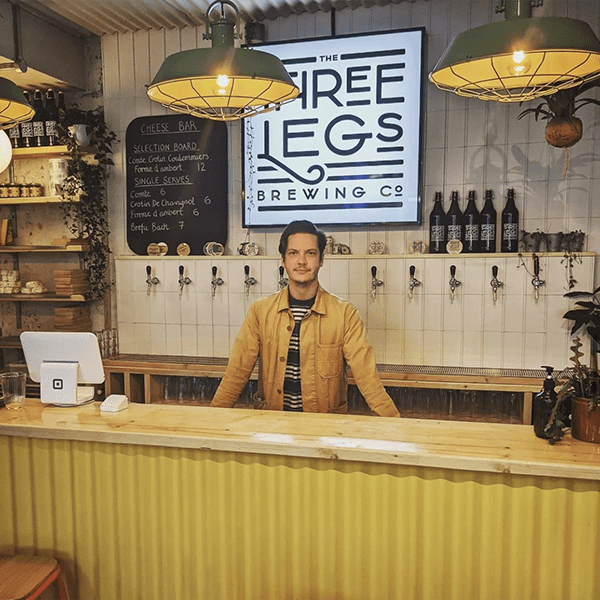 Three Legs Brewing retail lightbox