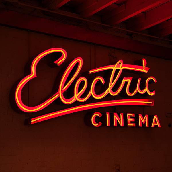 neon light writing red electric cinema