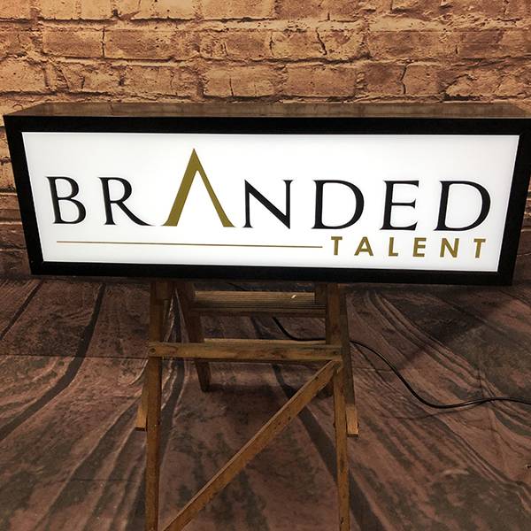 branded talent lightbox for event