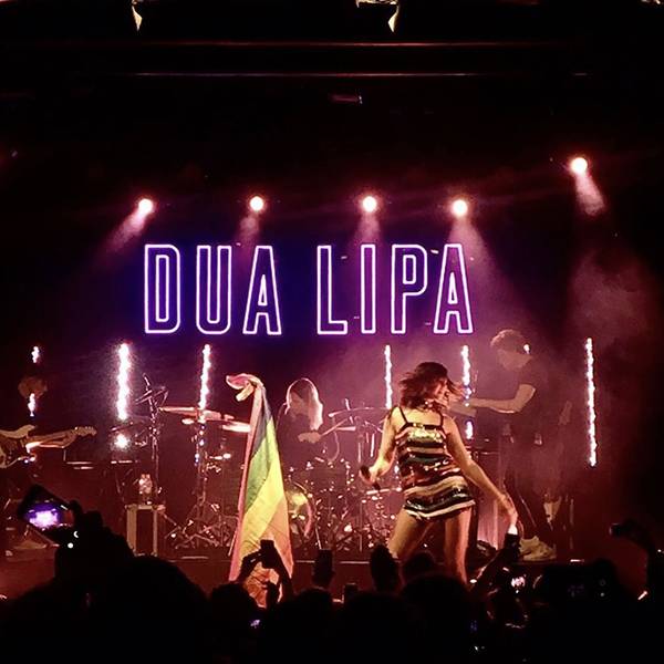 dua lipa neon sign