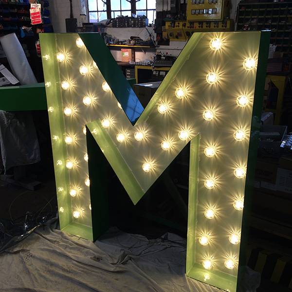 fairground light up sign M