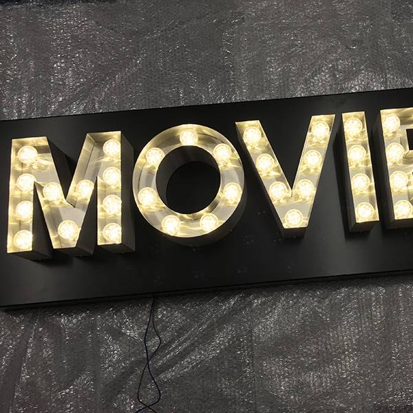 movie letter lights