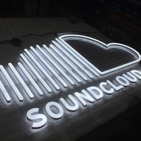 Ultra neon Soundcloud logo white