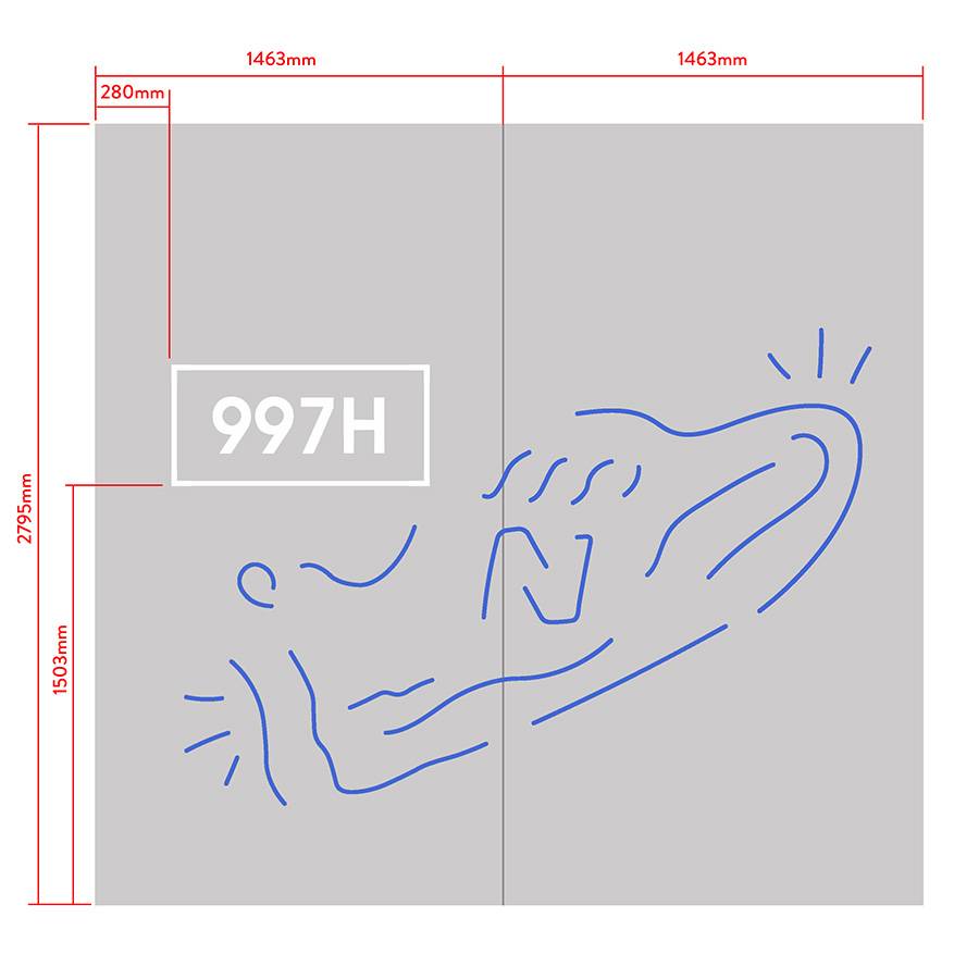 Neon trainer dimensions