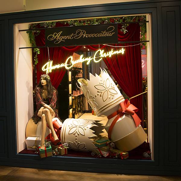 Agent Provocateur christmas window neon signage