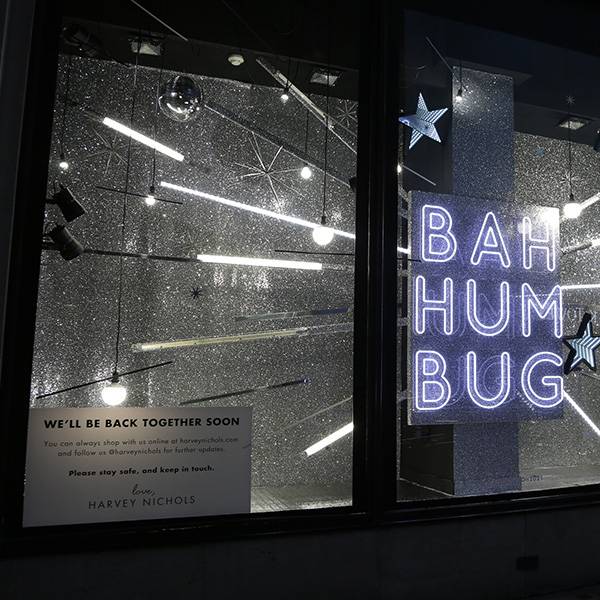 Knightsbridge christmas visual merchandising custom signs