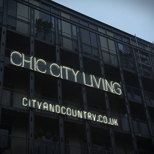 Chic City Living architectural sgnage