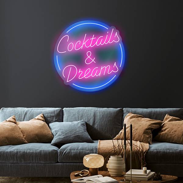 Iconic cocktails and dreams lighting design