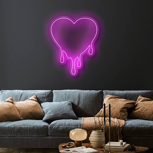 Retro heart lighting