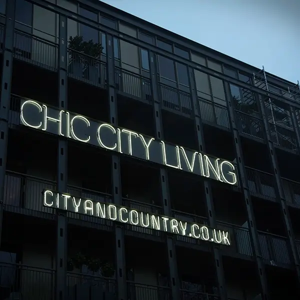 Chic City Living architectural sgnage