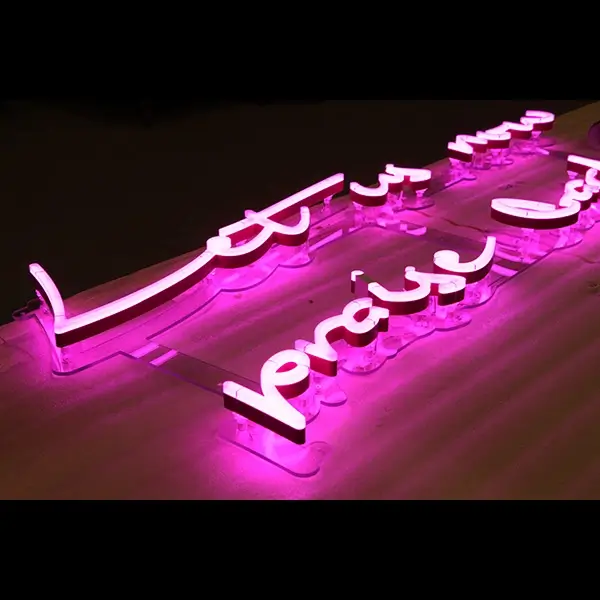 custom pink neon signs