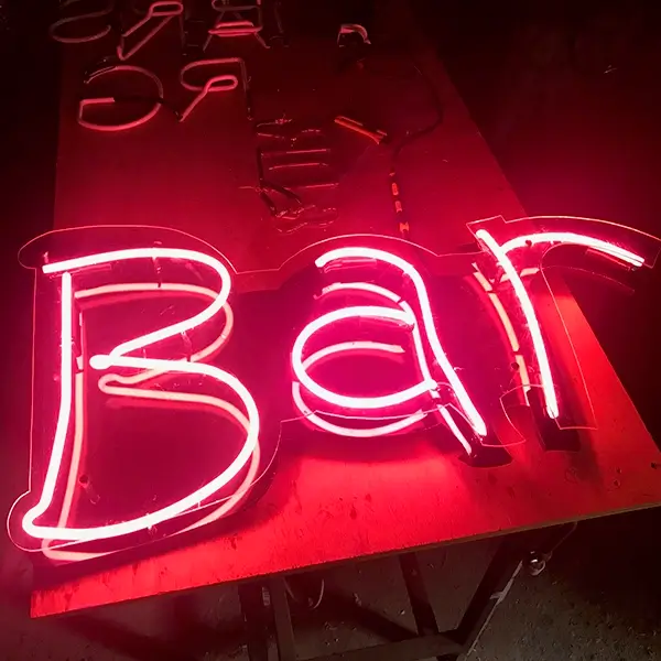 final bar neon for swan lake