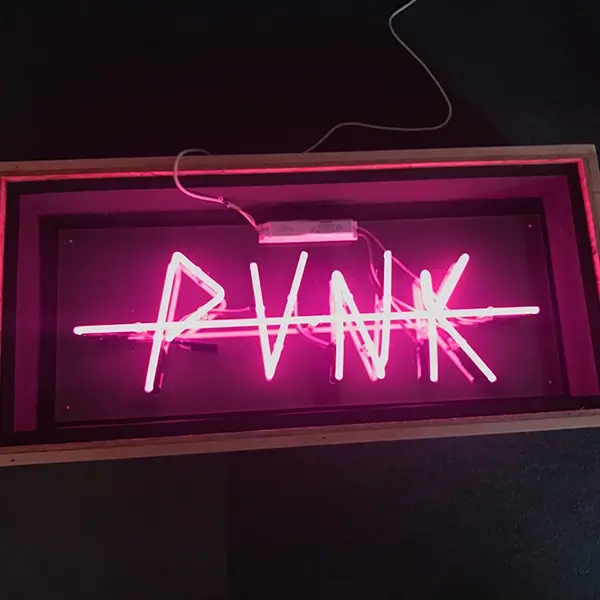 punk neon art