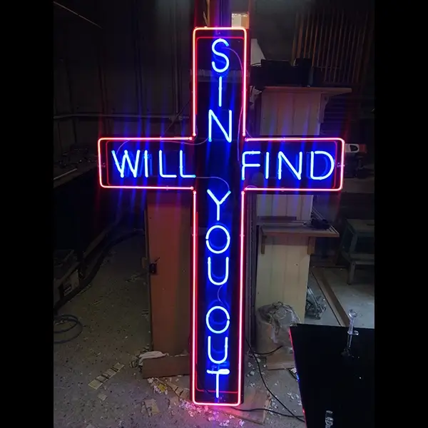 sin will find you out neon collab