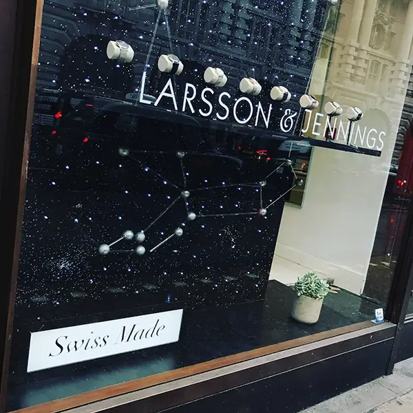 Larsson Jennings Light box London Oxford Street