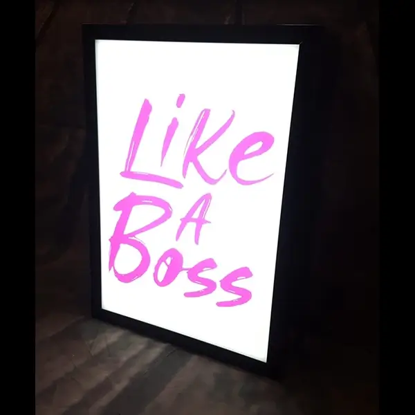 Like A Boss light box