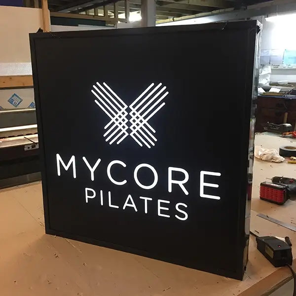 My Core Pilates light box