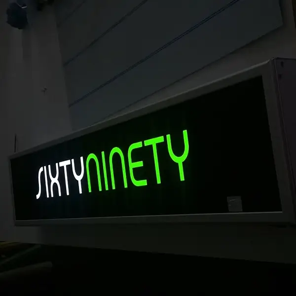 SixtyNinety branded light box
