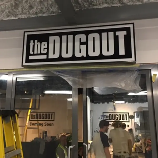 The Dugout light box Brighton