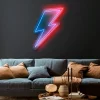bowie lightning bolt custom neon sign