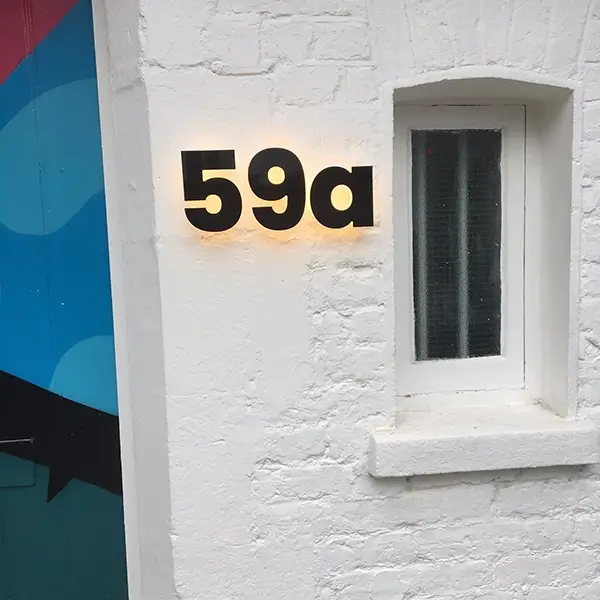 custom door number sign