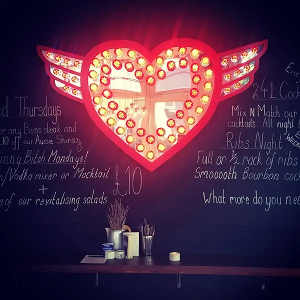 heart hotel sign