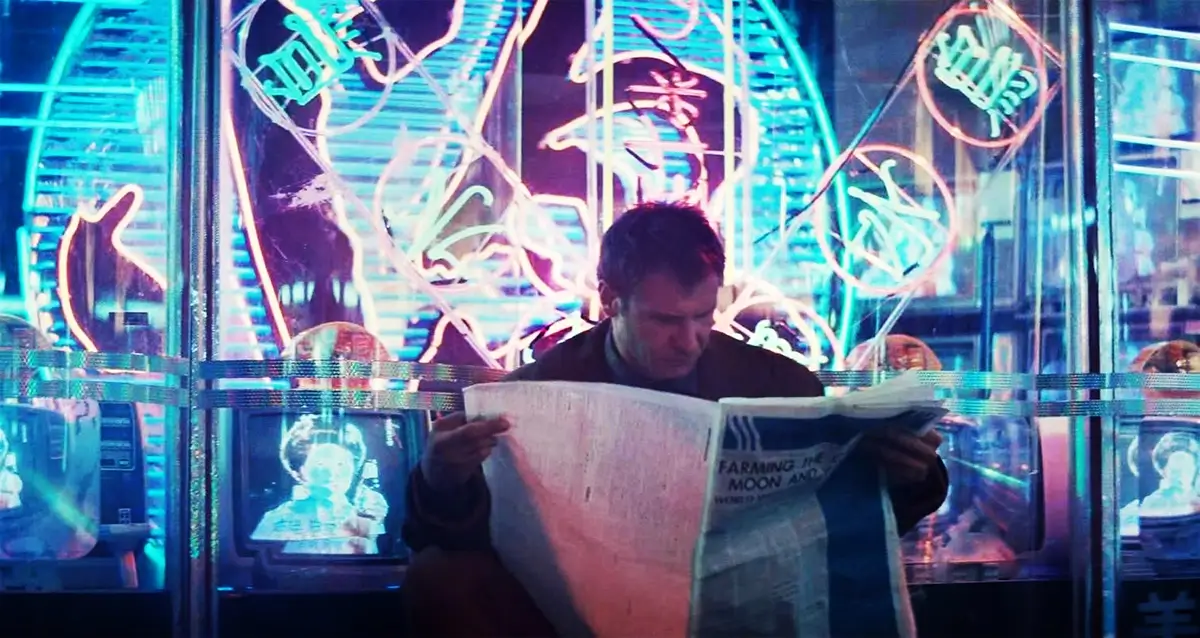 Neon in Bladerunner Film