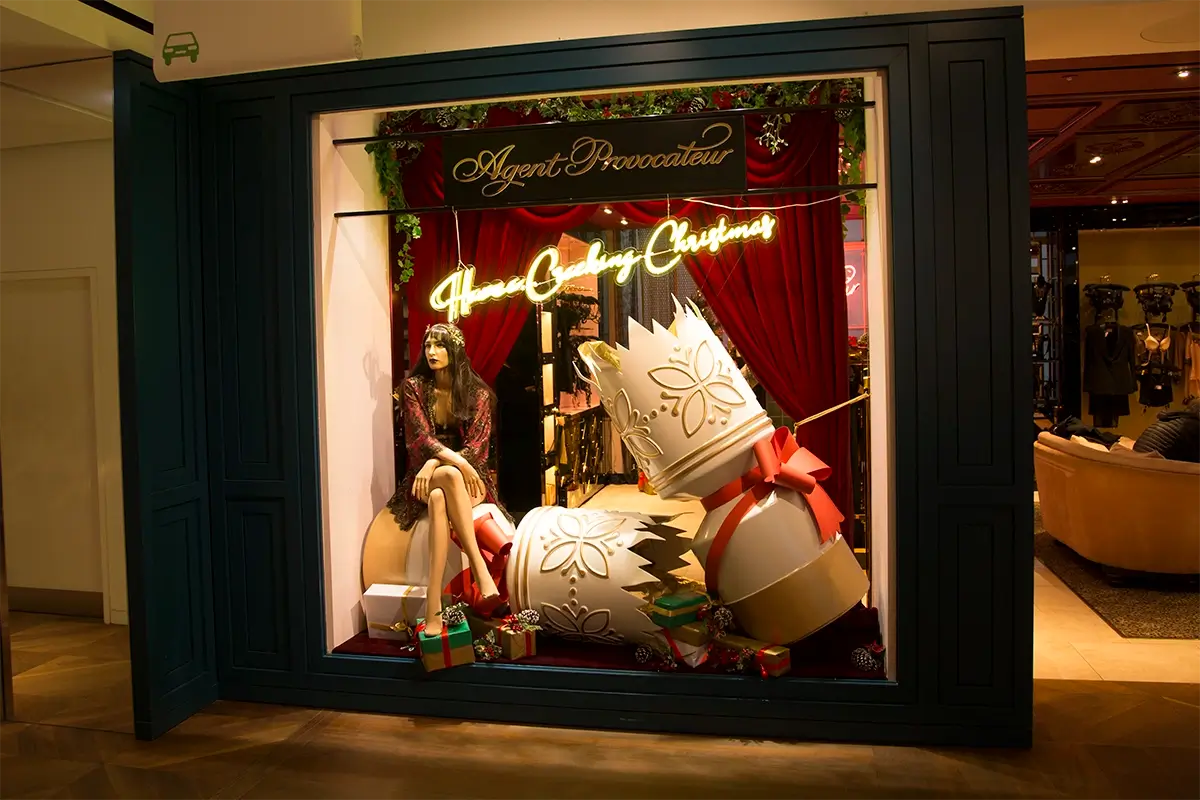 Agent Provocateur Christmas window display
