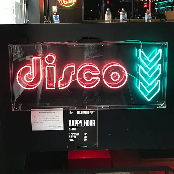 disco direction signage