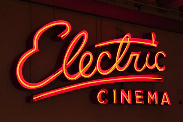 electric cinema neon sign