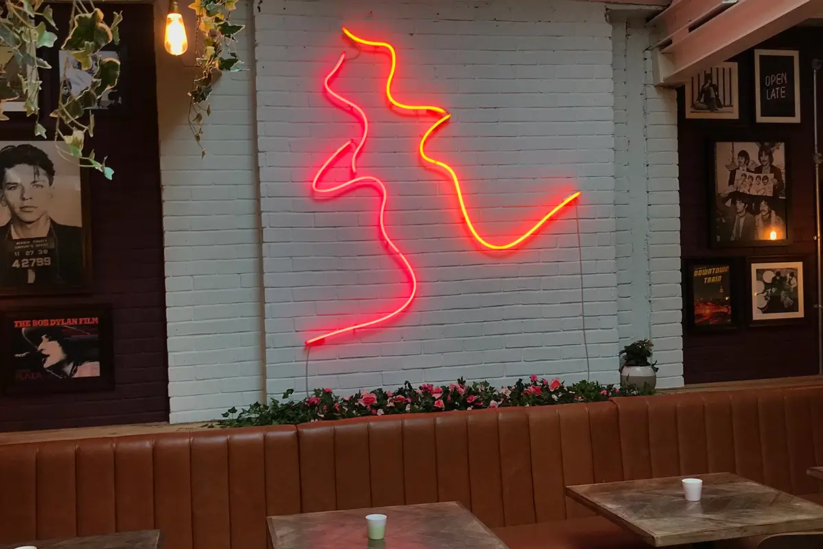 neon restaurant signage