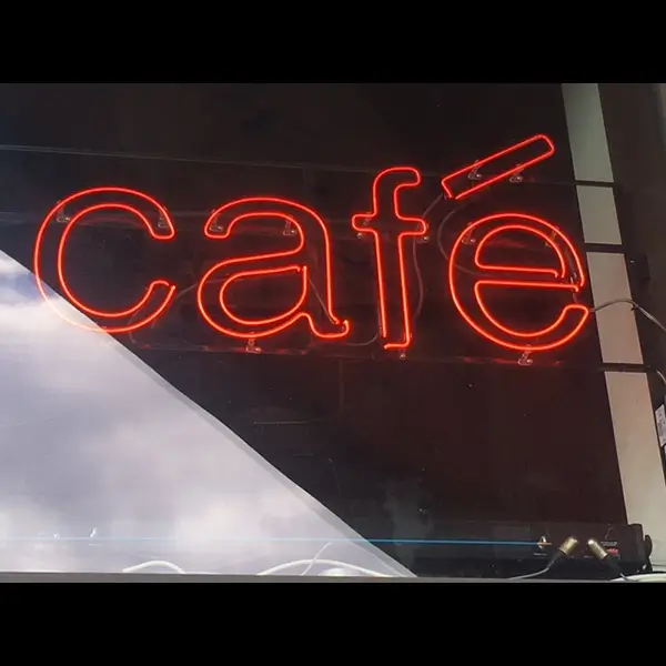 cafe neon sign for restaurant