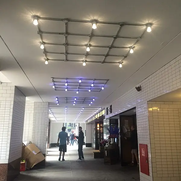 ceiling lighting for restaurant arcade