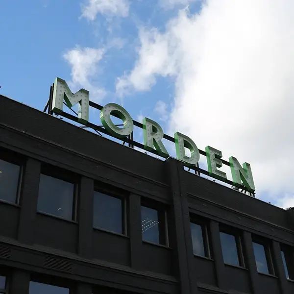 morden wharf corporate signage