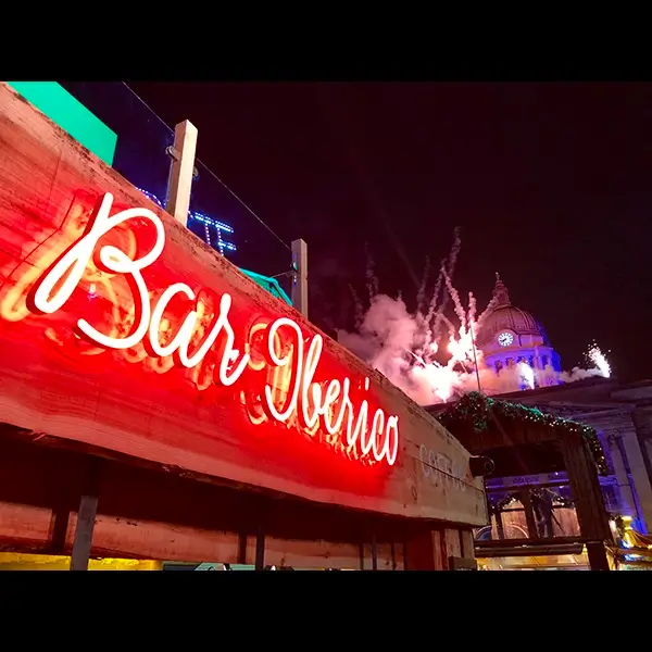 led neon sign bar iberico