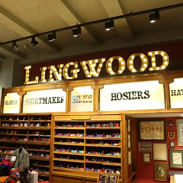 lingwood visual merchandising sign