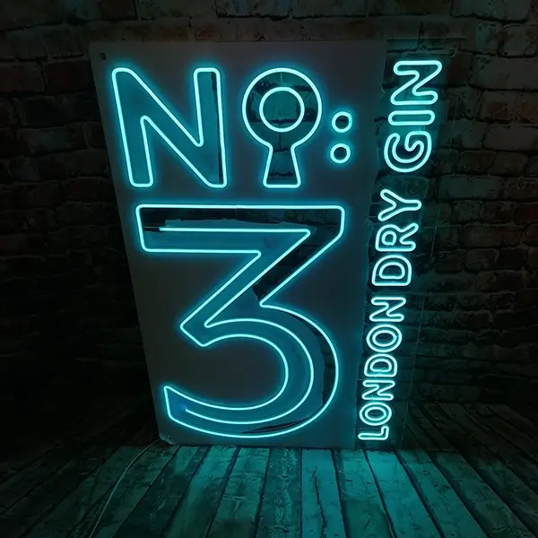 no3 london dry gin event signage