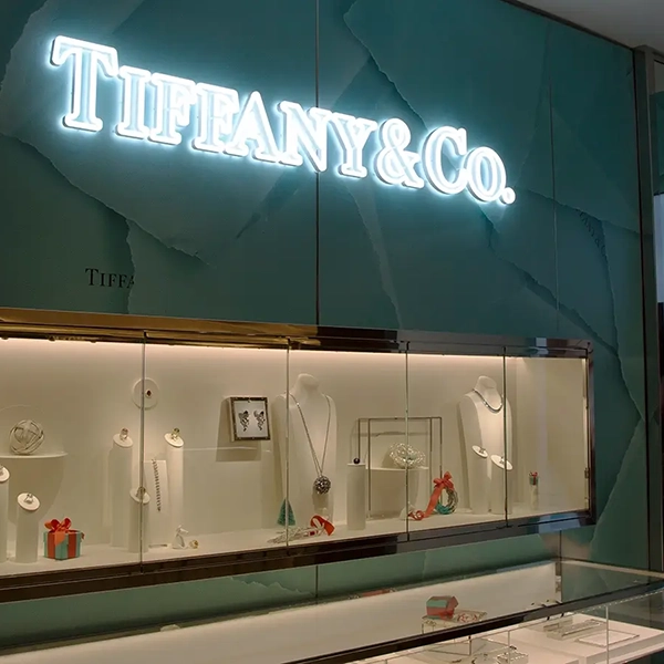 tiffany logo sign harrods