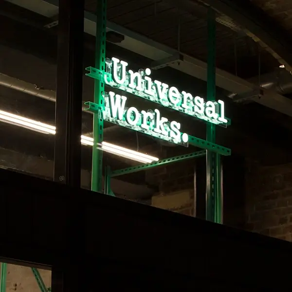 universal works led logo sign