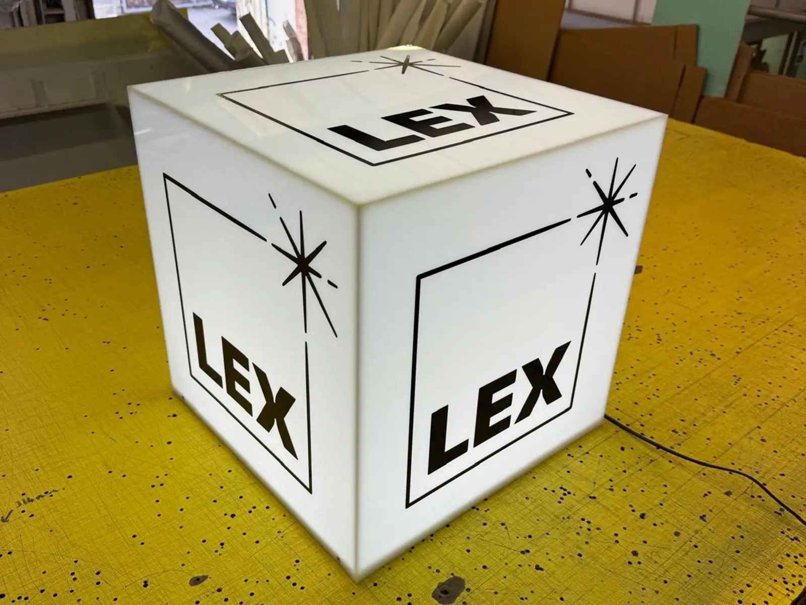 acrylic lightbox cube lex records acrylic lightbox cube lex records