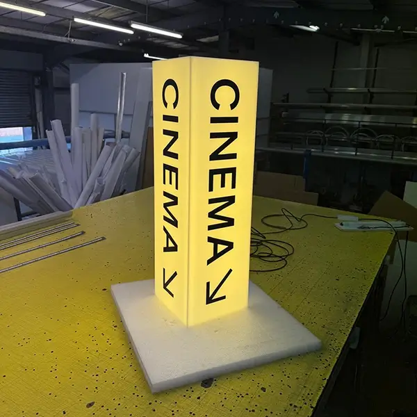 cinema acrylic lightbox