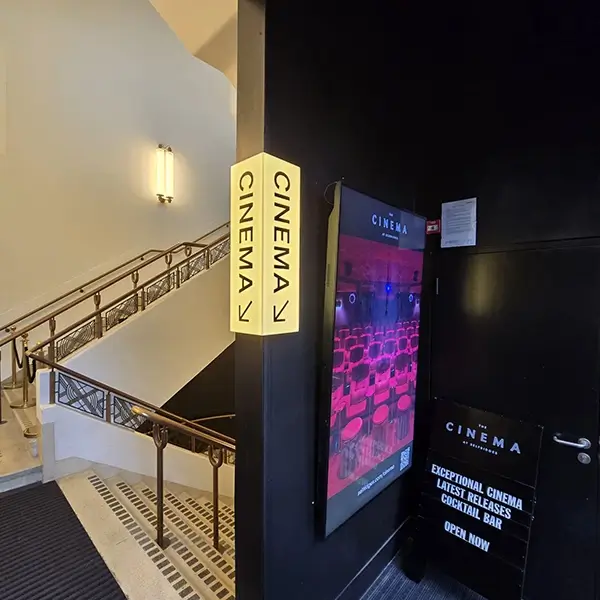 cuff style lightbox sign